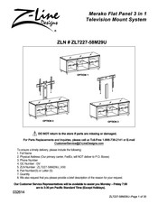 Z-Line Designs Merako ZL7227-58M29U Manual