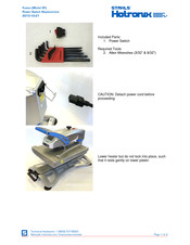 Stahls Hotronix Fusion XF Replacement Manual
