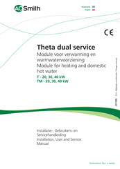A.O. Smith Theta TM 30 10 Installation, User And Service Manual