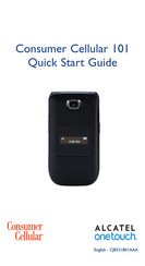 Alcatel Consumer Cellular 101 Quick Start Manual