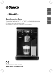 Philips Saeco HD8886 Quick Instruction Manual
