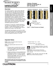 Lutron Electronics HOMEWORKS H4P5-H48-120 Installation Instructions Manual