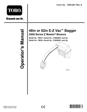 Toro E-Z Vac Z Master Z400 Series Operator's Manual