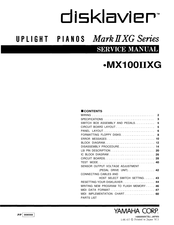Yamaha Disklvaier MX100IIXG Service Manual