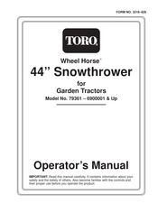Toro Wheel Horse 79361 Operator's Manual