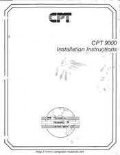 CPT 9000 Installation Instructions Manual