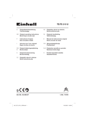 EINHELL TE-TS 315 U Operating Instructions Manual