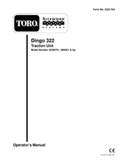 Toro Dingo 322 Operator's Manual