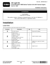 Toro 30660 Installation Instructions Manual