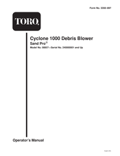 Toro Sand Pro Cyclone 1000 Operator's Manual