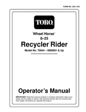 Toro Recycler 70044 Operator's Manual