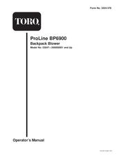 Toro 53047 Operator's Manual