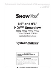 Douglas Dynamics SnowEx HDV 77870 Installation Instructions Manual
