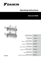 Daikin ECOLLECTRMX Operating Instructions Manual