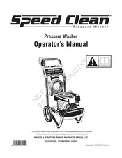 Briggs & Stratton Speed Clean Operator's Manual