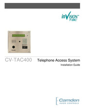 CAMDEN Invision CV-TAC400 Installation Manual