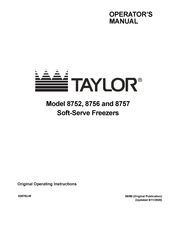 Taylor 8757 Original Operating Instructions