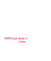 LG KP210 User Manual