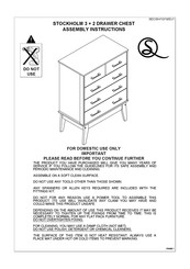 Seconique STOCKHOLM 3 + 2 DRAWER CHEST Assembly Instructions Manual