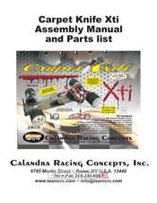 Calandra Racing Concepts Carpet Knofe Xti Assembly Manual And Parts List