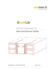 Actidata actiLib Autoloader 4U User's And Service Manual