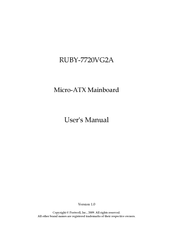 Portwell RUBY-7720VG2A User Manual