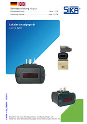 SIKA TD 8250 Operating Manual