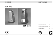 IKA A10 basic Operating Instructions Manual
