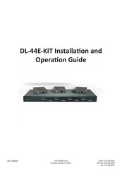 DigitaLinx DL-44E-KIT Installation And Operation Manual