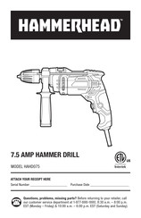 Hammerhead HAHD075 Manual