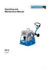 Weber Mt CR 2 Operating And Maintenance Manual