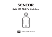 Sencor SWM 165 RDS Operation Manual
