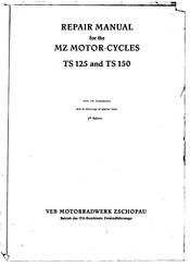 MZ TS 125 Repair Manual