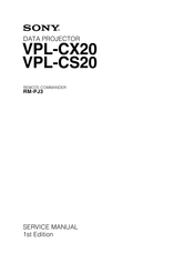 Sony VPL-CX20 Service Manual