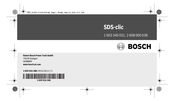 Bosch SDS-clic Original Instructions Manual