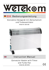 Wetekom 86 94 96 Instruction Manual