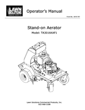 Lawn Solutions TA3016KAF1 Operator's Manual