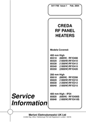 Merloni Elettrodomestici 85610 Service Information