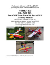 Wild Hare R/C Extra 300LX Assembly Manual