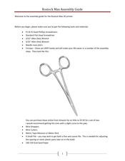 SeeMeCNC Rostock Max Assembly Manual