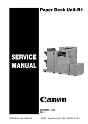 Canon Paper Deck Unit-B1 Service Manual