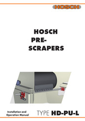 HOSCH HD-PU-L Installation And Operation Manual