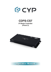 CYP CDPS-CS7 Operation Manual