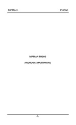 MPMan PH360 Manual