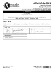 Exmark ULTRAVAC BAGGER Setup Instructions