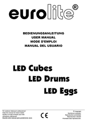 EuroLite LED Drums User Manual