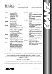 Ganz GH-FWC12 Instruction Manual