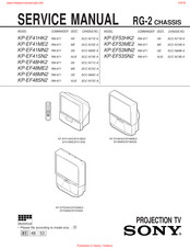 Sony KP-EF48SN2 Service Manual