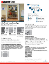 Emerson ClosetMaid ShelfTrack Installation Tips