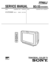 Sony KV-EF34N90 Service Manual